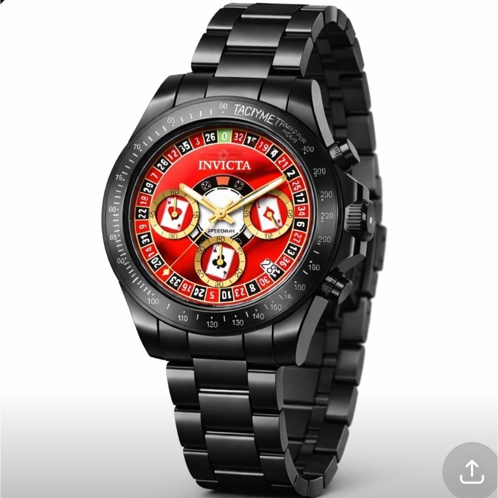 NEW Invicta Speedway Montecarlo Men's Watch - 39.5mm, Black (50497) #957